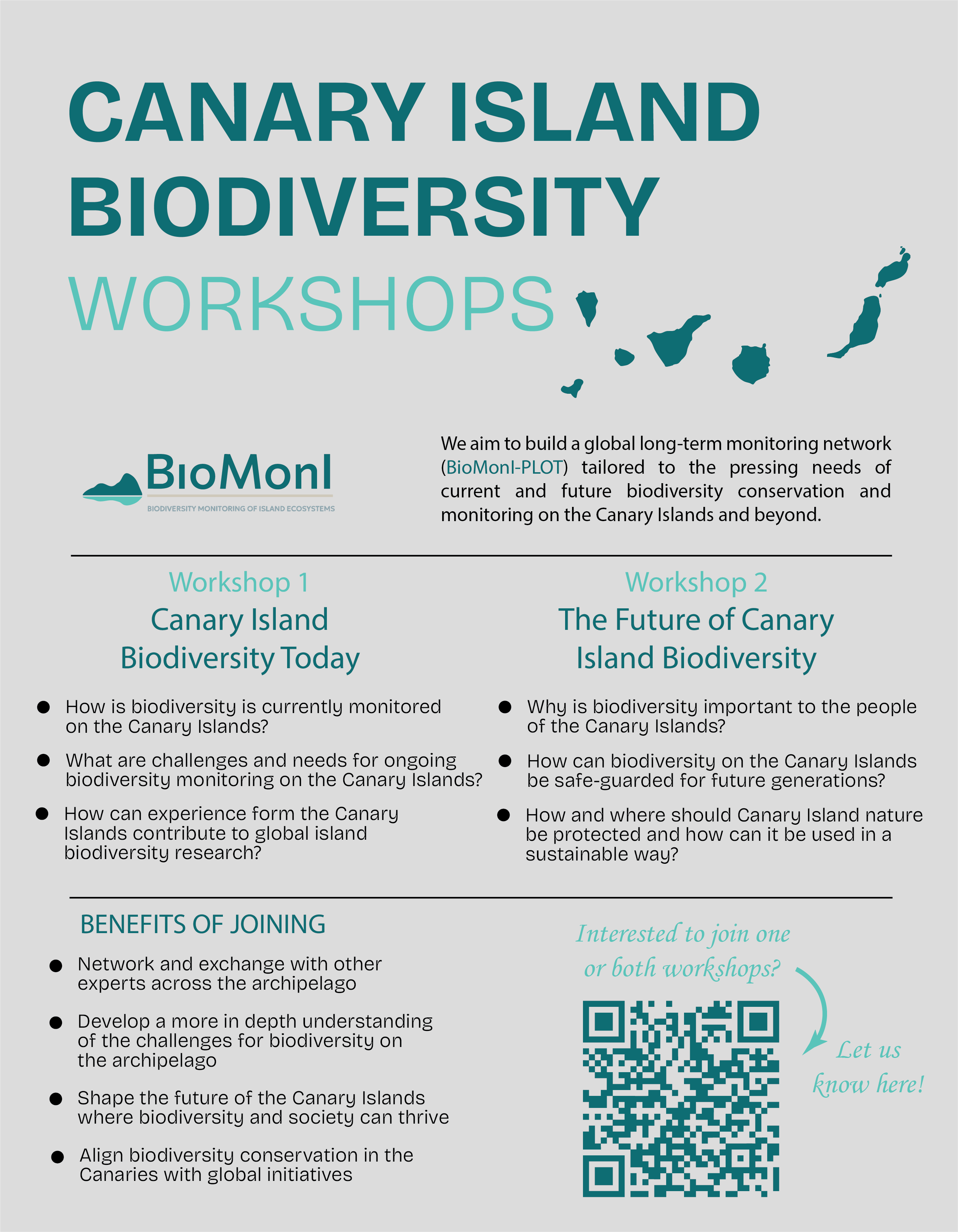 Canary Island Biodiversity Workshops Flyer